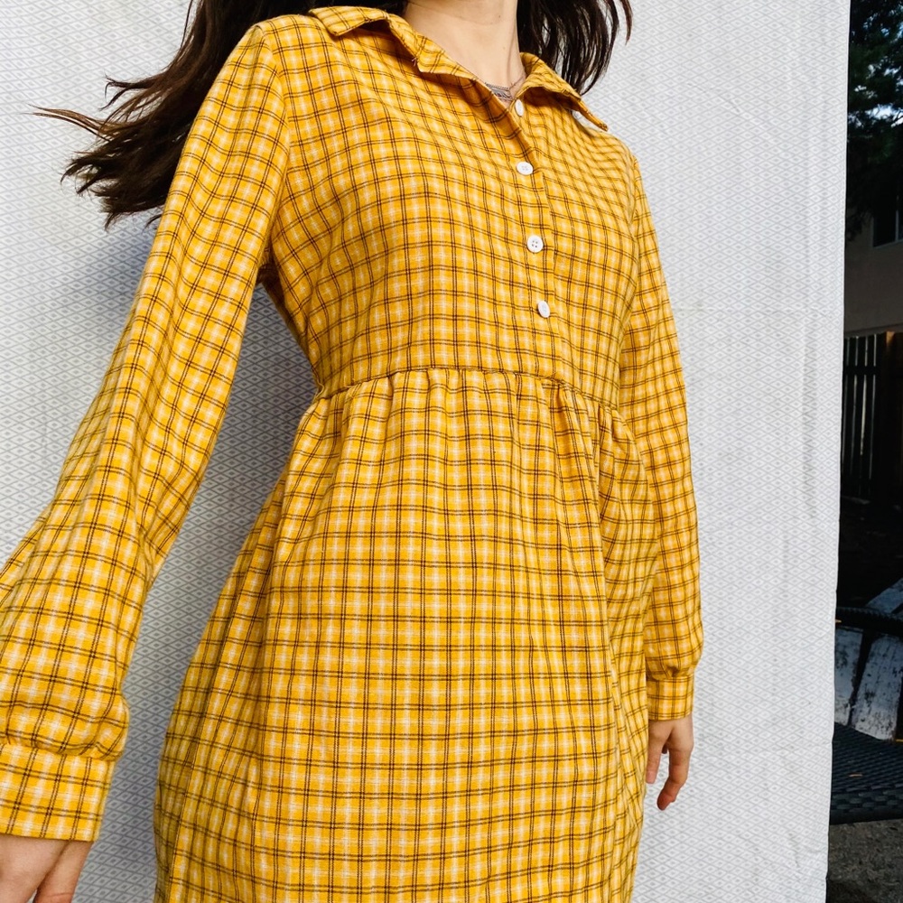 Plaid vintage dress